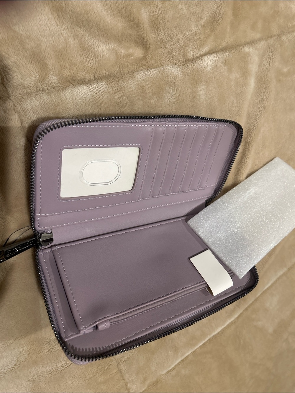 Loungefly Lavender Zip-Around Wallet with ID Window